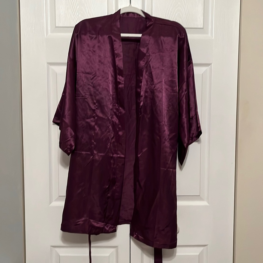Satin robe